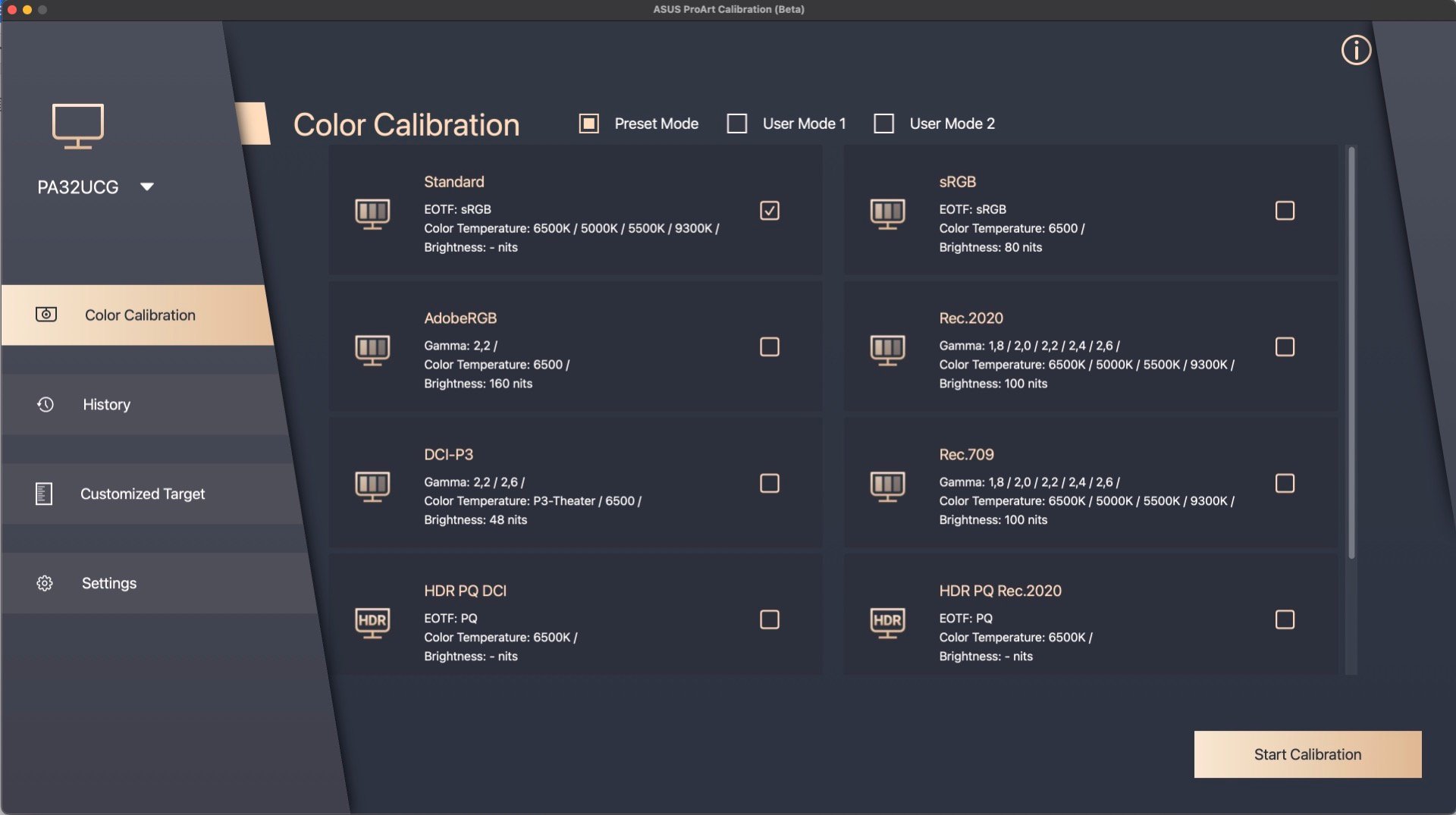 ASUS ProArt Calibration Software 1